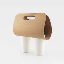 1700351 Kraft Paper 2 Cup Carrier  400pcs/case