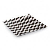 Black Checker Paper Liner 12"x12"  2000/cs