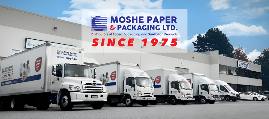 Moshe Paper & Packaging Ltd. offers eco-friendly packaging, janitorial supplies, and custom solutions for businesses in Saskatoon, Saskatchewan.