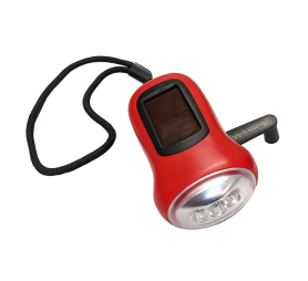 Solar/Hand-Crank Dynamo Flashlight