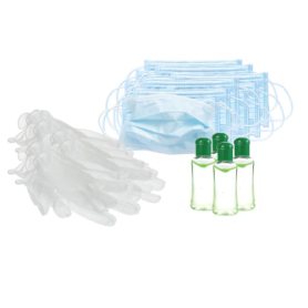 Family Surgical Mask & Sanitizer PPE Kit