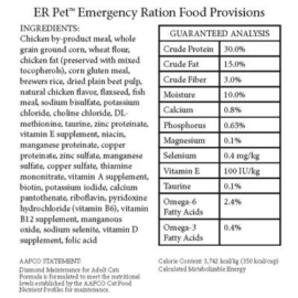 ER™ Emergency Cat Food Rations - 4 Pack