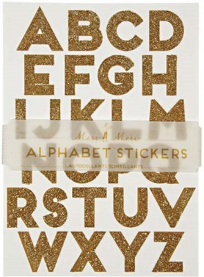 Gold Alphabet Stickers-45-1036|Meri Meri