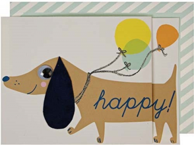 Sausage Dog Greeting Card-15-3375H|Meri Meri