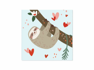 Valentine Sloths|Up With Paper