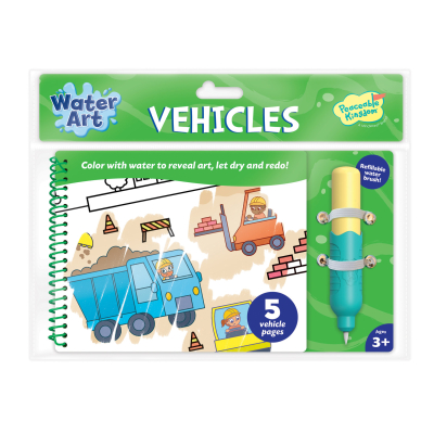 Vehicles Water Art Book|Peaceable Kingdom