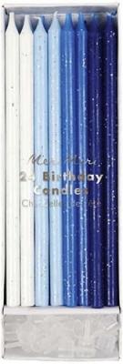 Blue Straight Birthday Candle-45-2094|Meri Meri