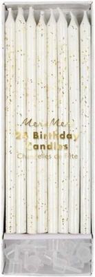 Gold Glitter Birthday Candles-45-2097|Meri Meri