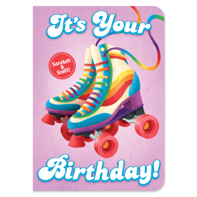 Strawberry Roller Skate Card|Peaceable Kingdom