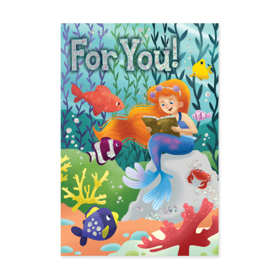 Mermaid With Book Enclosure |Peaceable Kingdom