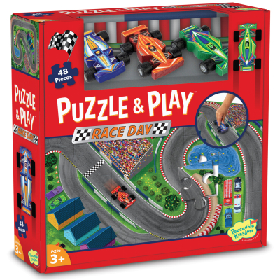 Puzzle And Play: Race Day|Peaceable Kingdom