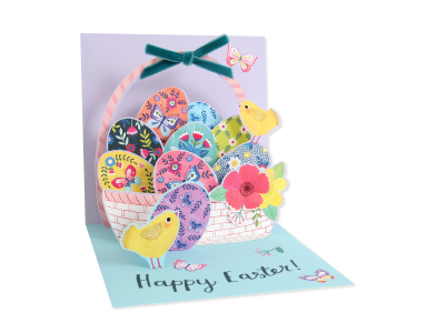 Basket Of Easter Eggs|Up With Paper