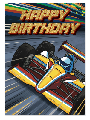 Racecar Tri-Fold Card|Peaceable Kingdom