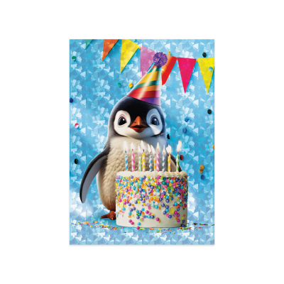 Pengiun Photo Real Card|Peaceable Kingdom