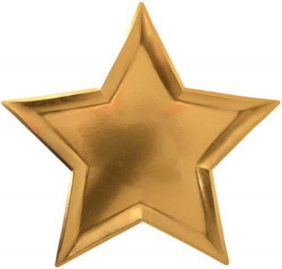 Star Gold Foil Plates-45-2489|Meri Meri
