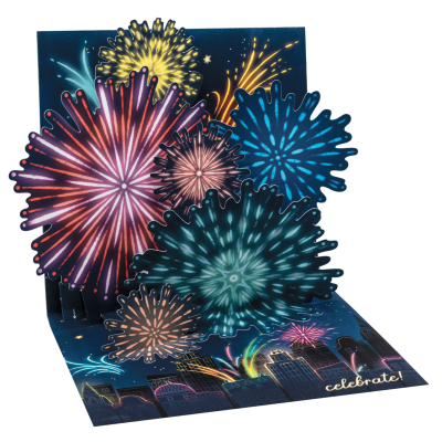 Glowing Fireworks W/Light|Up With Paper
