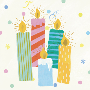 Flickering Birthday Candles|Up With Paper