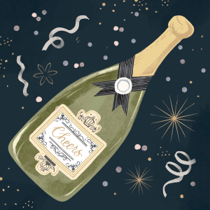Champagne Congrats|Up With Paper