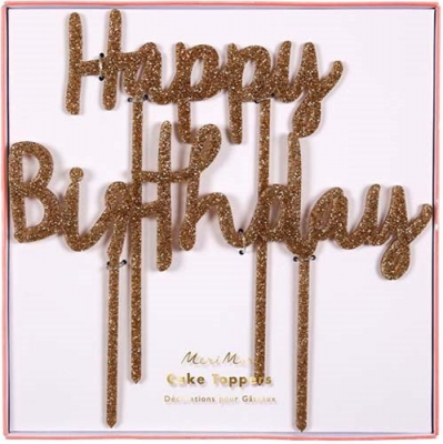 Happy Birthday Acrylic Toppers-45-2818|Meri Meri