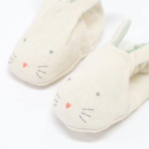 Mint Baby Booties-30-0100|Meri Meri