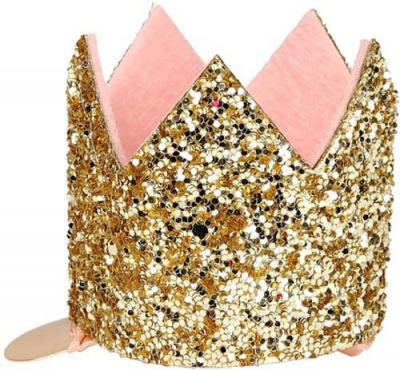 Mini Glittered Crown Hair Slide-50-0298|Meri Meri