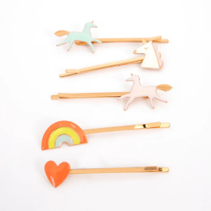 Unicorn Enamel Hairclips-50-0345|Meri Meri