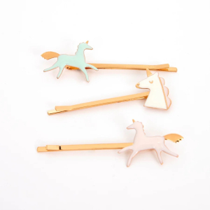 Unicorn Enamel Hairclips-50-0345|Meri Meri