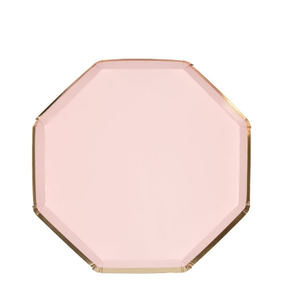 Dusty Pink Small Octagonal Plate|Meri Meri