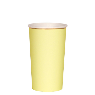 Pale Yellow Highball Cups-45-4026|Meri Meri