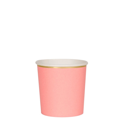 Neon Coral Tumbler Cups-45-4029|Meri Meri