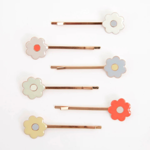 Daisy Enamel Hair Slides-45-4315|Meri Meri