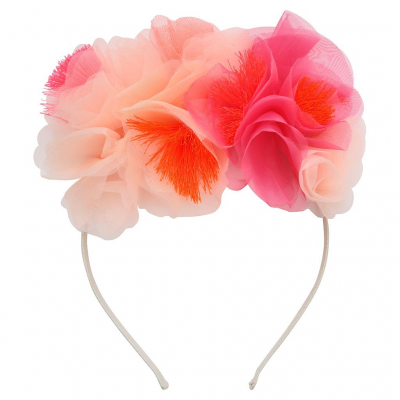 Pink Floral Headband|Meri Meri