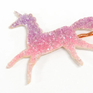 Ombre Glitter Unicorn Hair Slides|Meri Meri