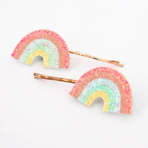 Glitter Rainbow Hair Slides|Meri Meri