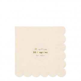 Cream Simply Eco Large Napkins|Meri Meri