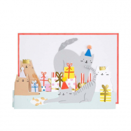 Cat Party Concertina Card|Meri Meri