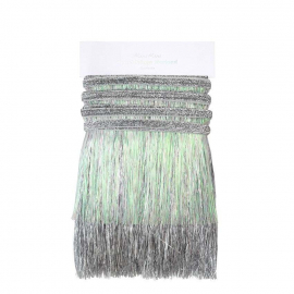 Silver Iridescent Tinsel Fringe Garland|Meri Meri