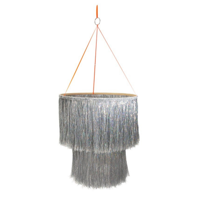 Silver Tinsel Chandelier|Meri Meri