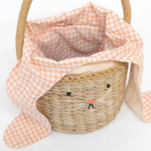 Bunny Woven Straw Bag|Meri Meri