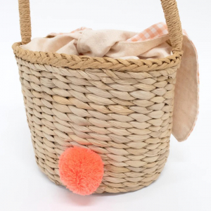 Bunny Woven Straw Bag|Meri Meri