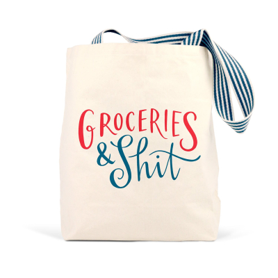 Groceries & Shit Tote Bag|EM & Friends