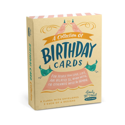 Birthday Mixed Boxed Card Set of 8|EM & Friends