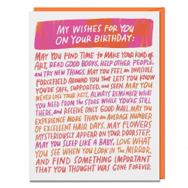 Wishes for You Birthday Single Card Boxed Set|EM & Friends