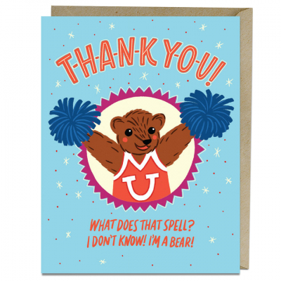 Card: Thank You, I'm a Bear|EM & Friends