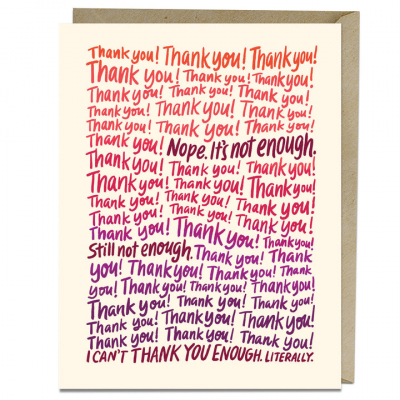 Card: Can't Thank U Enough|EM & Friends