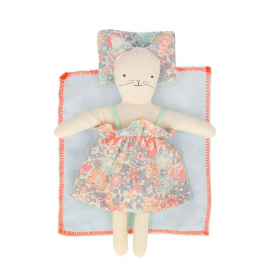 Floral Kitty Mini Suitcase Doll|Meri Meri