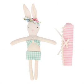 Caravan Bunny Mini Suitcase Doll|Meri Meri