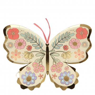 Floral Butterfly Plates|Meri Meri