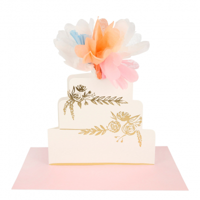 Floral Cake Stand Up Card|Meri Meri
