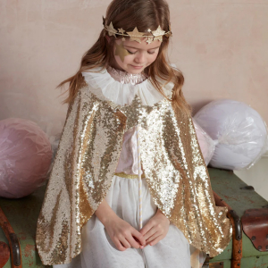 Gold Sparkle Cape Dress Up|Meri Meri